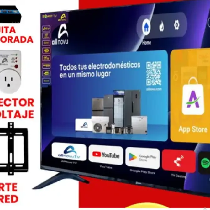 TV  43″ ALL NOVU SMART TV CON CAJITA INTERNA — imagen 2